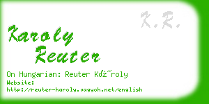 karoly reuter business card